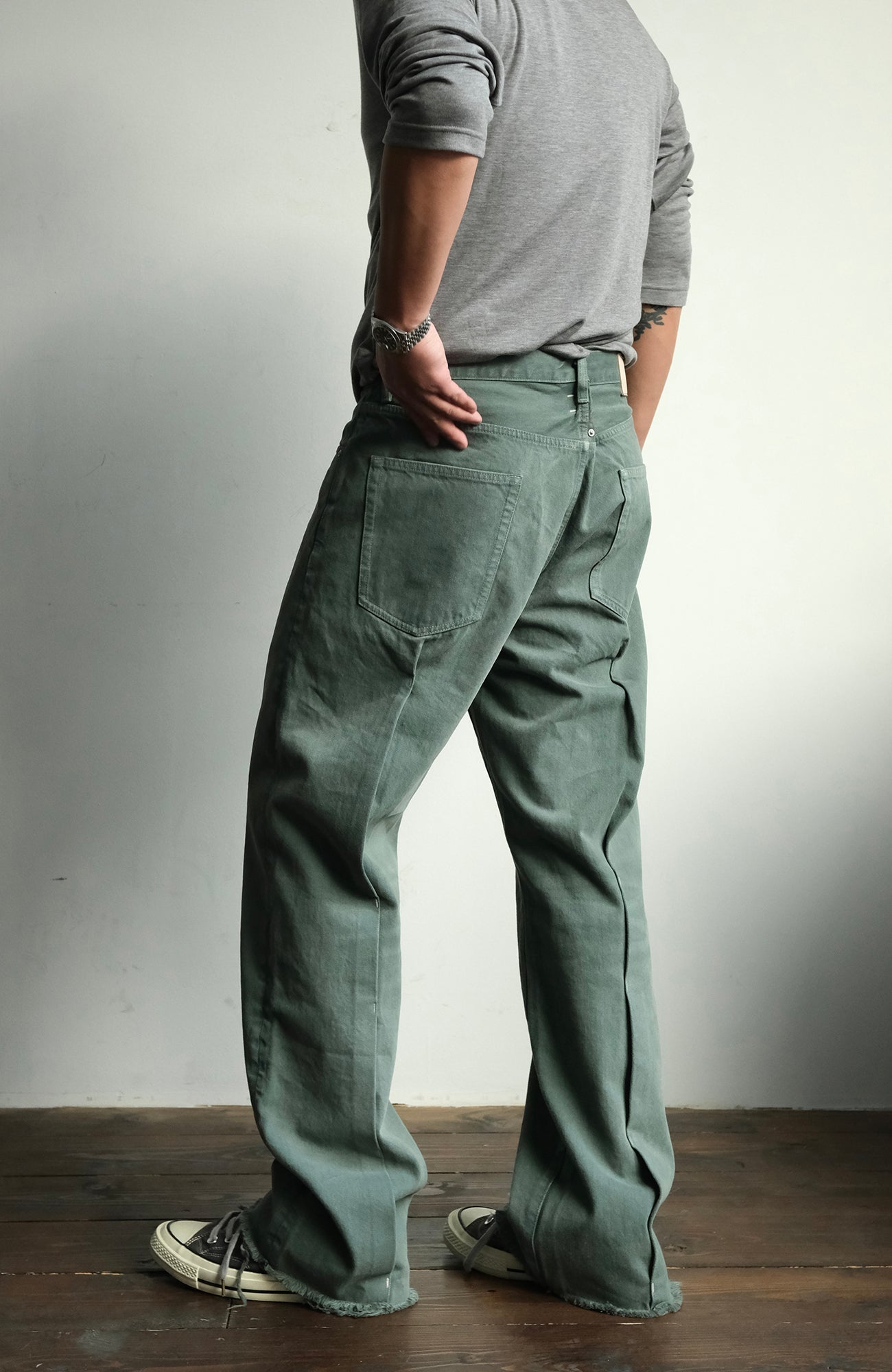 NEIGBORL Distressed Whisker Straight-Leg Jeans-Jeans-S (Preorder)-Free Shipping Leatheretro