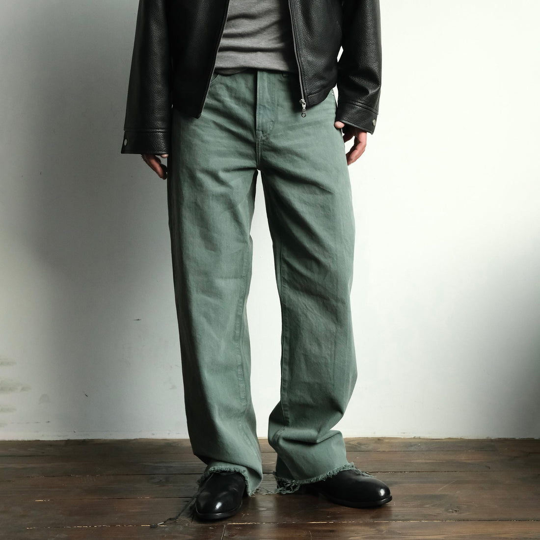 NEIGBORL Distressed Whisker Straight-Leg Jeans-Jeans-S (Preorder)-Free Shipping Leatheretro