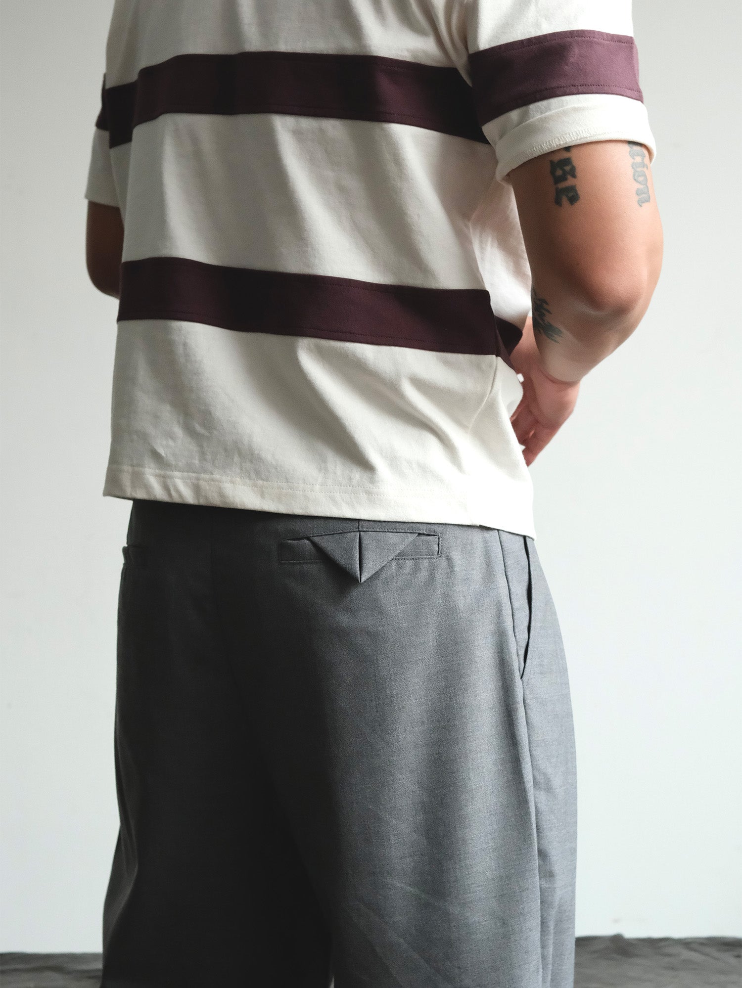 NEIGBORL Wool Double-Pleated Straight-Leg Trousers-Jeans-S-Khaki-Free Shipping Leatheretro