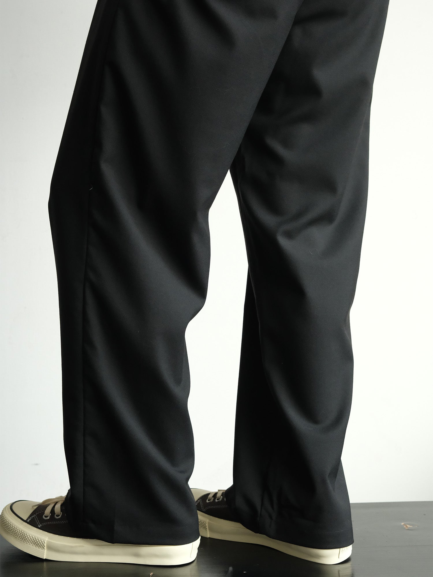 NEIGBORL Wool Double-Pleated Straight-Leg Trousers-Jeans-S-Khaki-Free Shipping Leatheretro