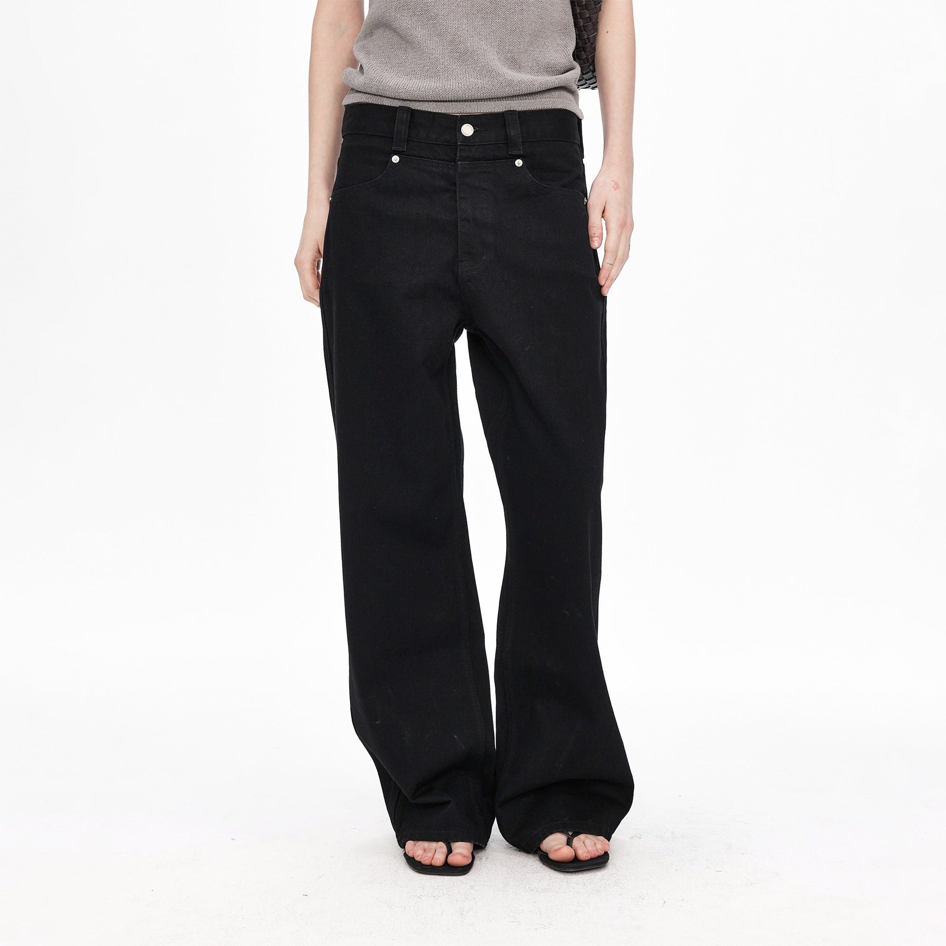 LABELROOM Washed Straight-Fit Jeans-Jeans-XS (Preorder)-Free Shipping Leatheretro