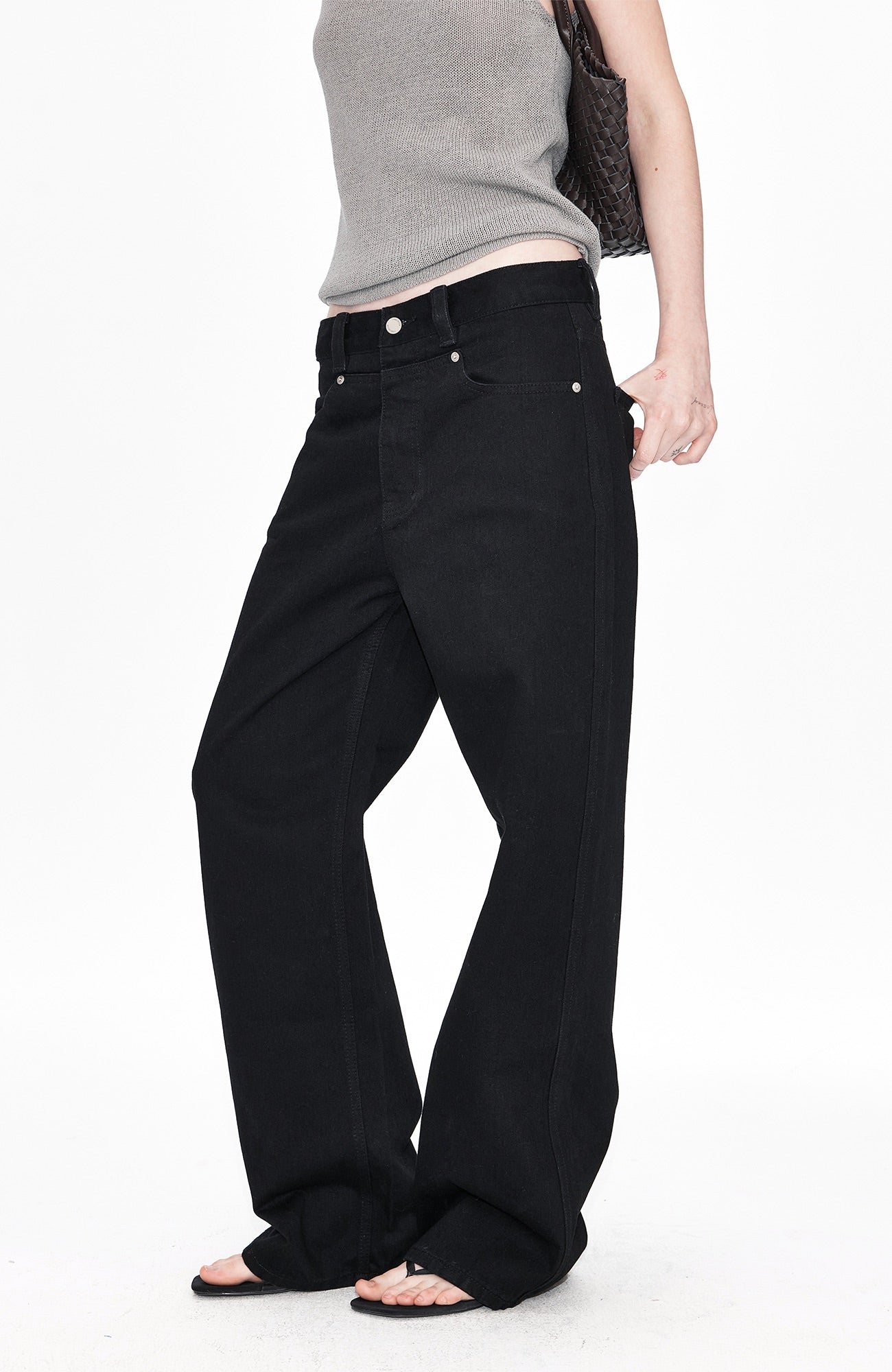 LABELROOM Washed Straight-Fit Jeans-Jeans-XS (Preorder)-Free Shipping Leatheretro