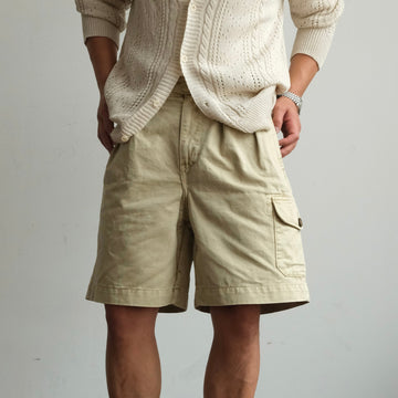 NEIGBORL Retro Washed Multi-Pocket Cargo Shorts-Shorts-S (Preorder)-Apricot-Free Shipping Leatheretro