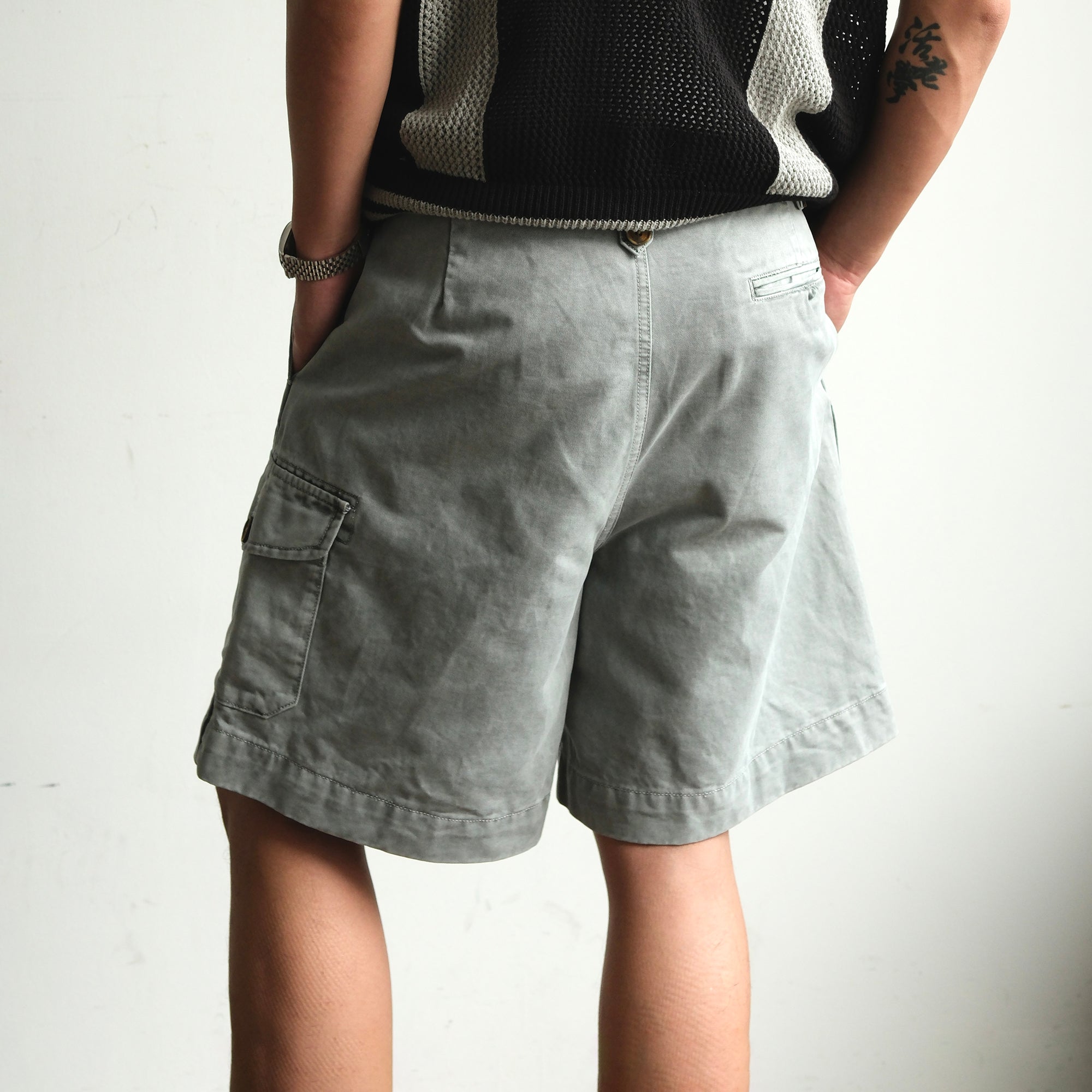 NEIGBORL Retro Washed Multi-Pocket Cargo Shorts-Shorts-S (Preorder)-Apricot-Free Shipping Leatheretro