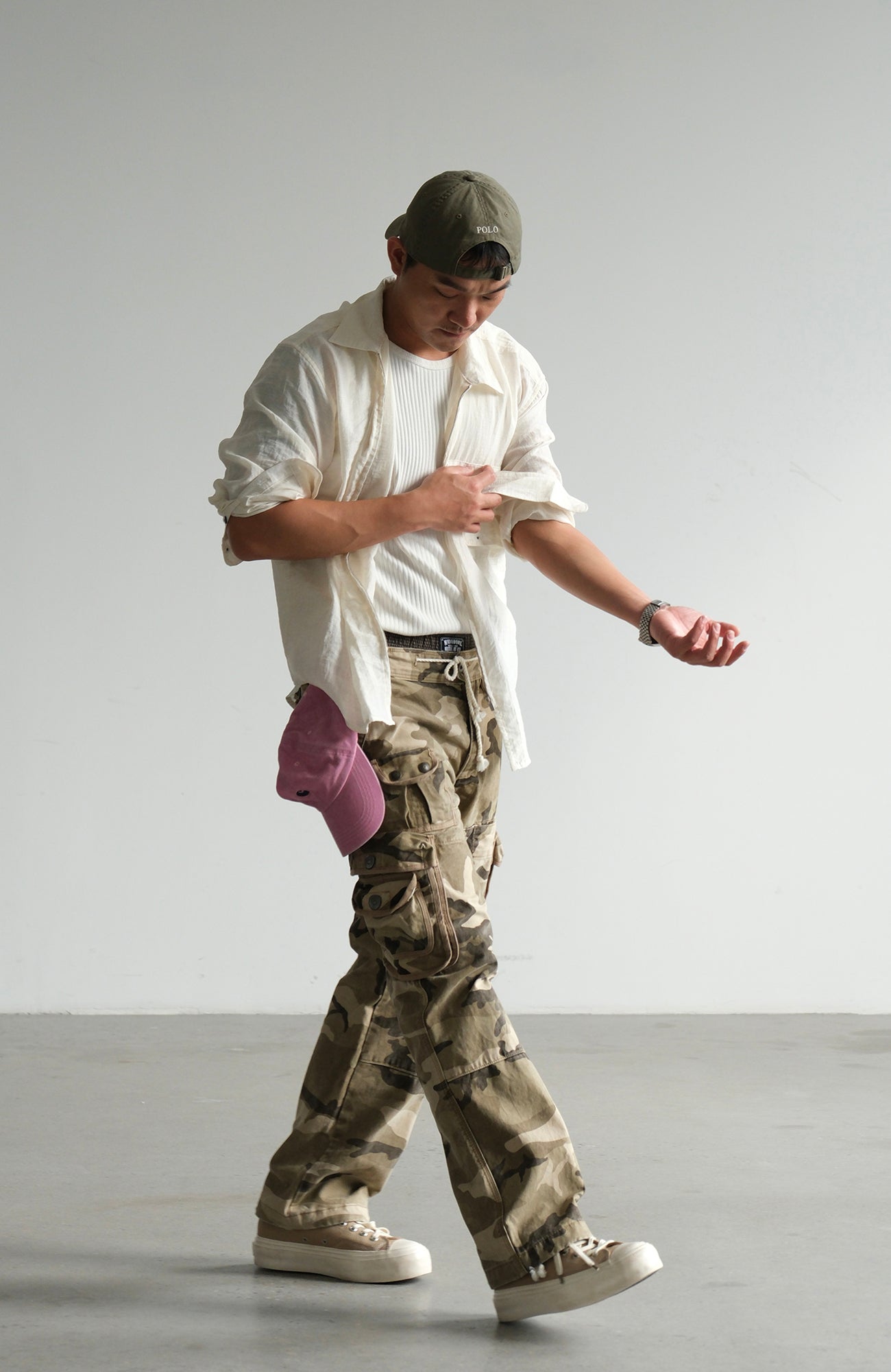 NEIGBORL Camo Multi-Pocket Straight Cargo Pants-Pants-S (Preorder)-Free Shipping Leatheretro