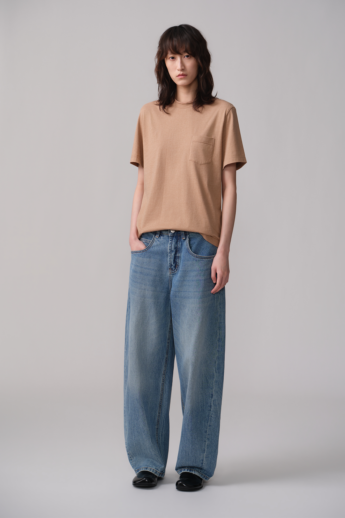 OPICLOTH Washed Whiskered Curved Jeans-Jeans-XS (Preorder)-Free Shipping Leatheretro