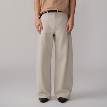 OPICLOTH Paneled Wide-Leg Pants-Jeans-XS-Free Shipping Leatheretro