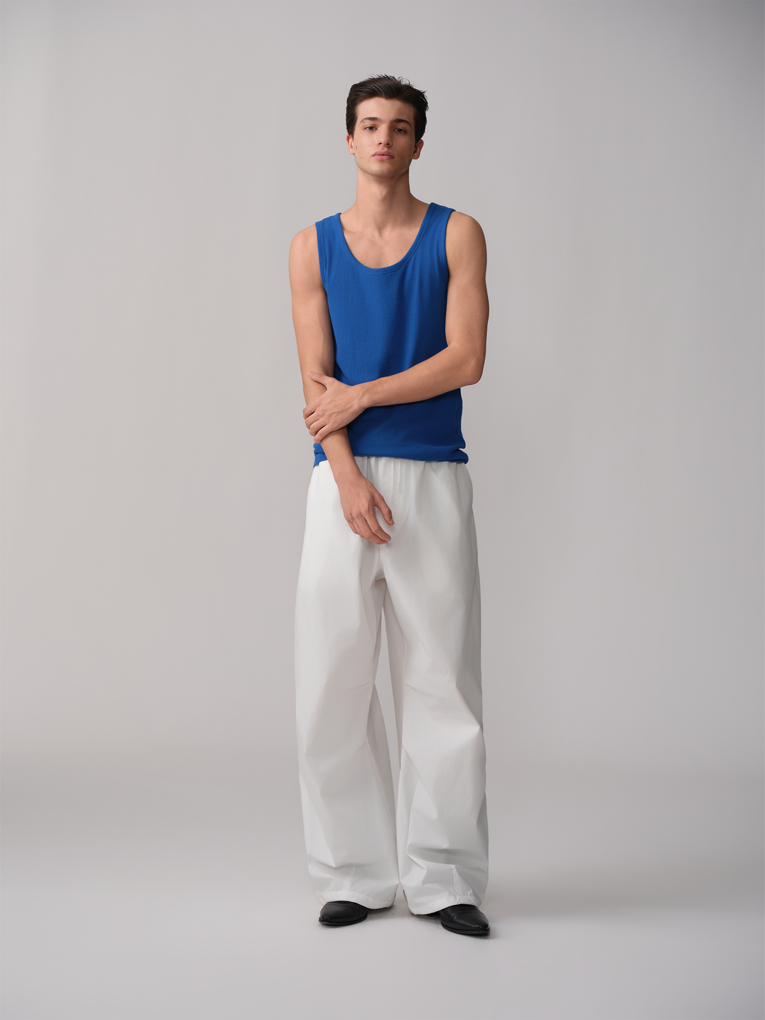 OPICLOTH Pleated Drawstring Parachute Pants-Pants-XS-White-Free Shipping Leatheretro