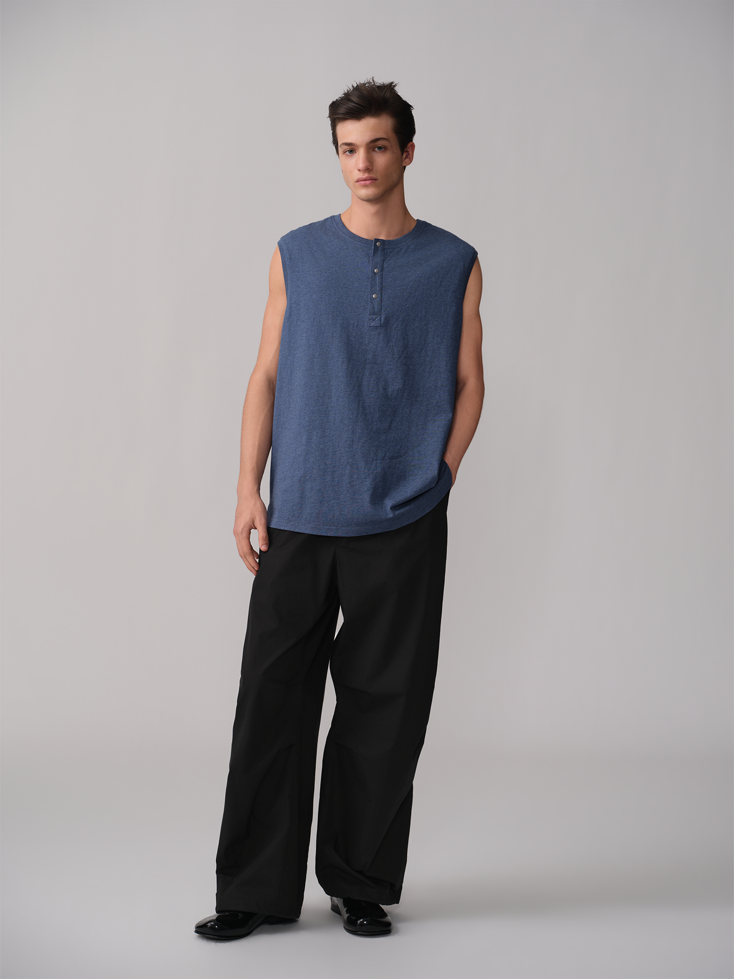 OPICLOTH Pleated Drawstring Parachute Pants-Pants-XS-White-Free Shipping Leatheretro