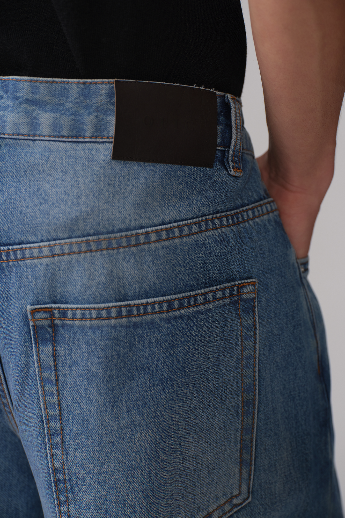 OPICLOTH Washed Whiskered Curved Jeans-Jeans-XS (Preorder)-Free Shipping Leatheretro