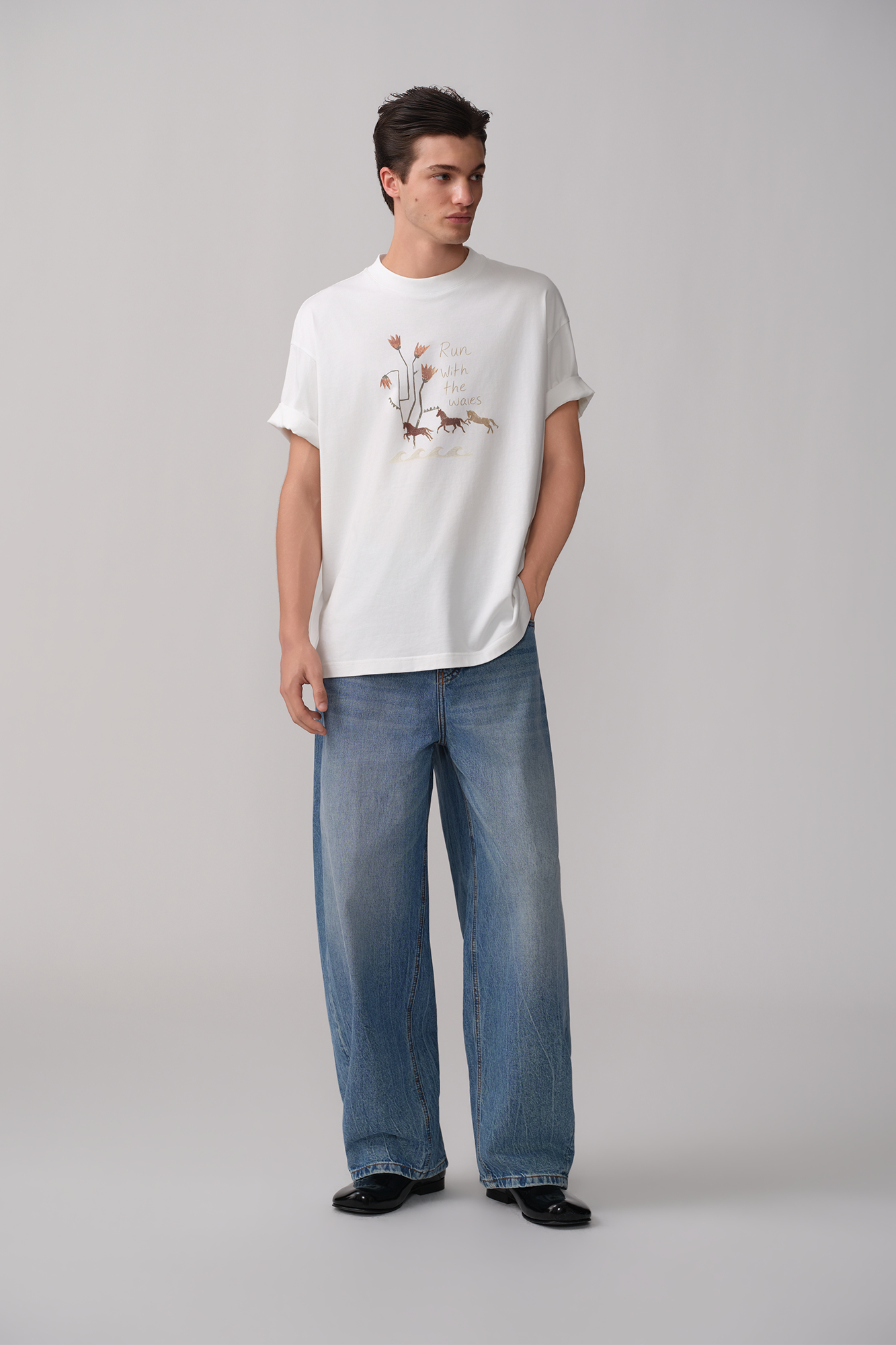 OPICLOTH Washed Whiskered Curved Jeans-Jeans-XS (Preorder)-Free Shipping Leatheretro
