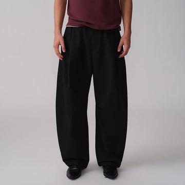 OPICLOTH Pleated Curved Wide-Leg Trousers-Pants-XS / 25“-38"-Free Shipping Leatheretro