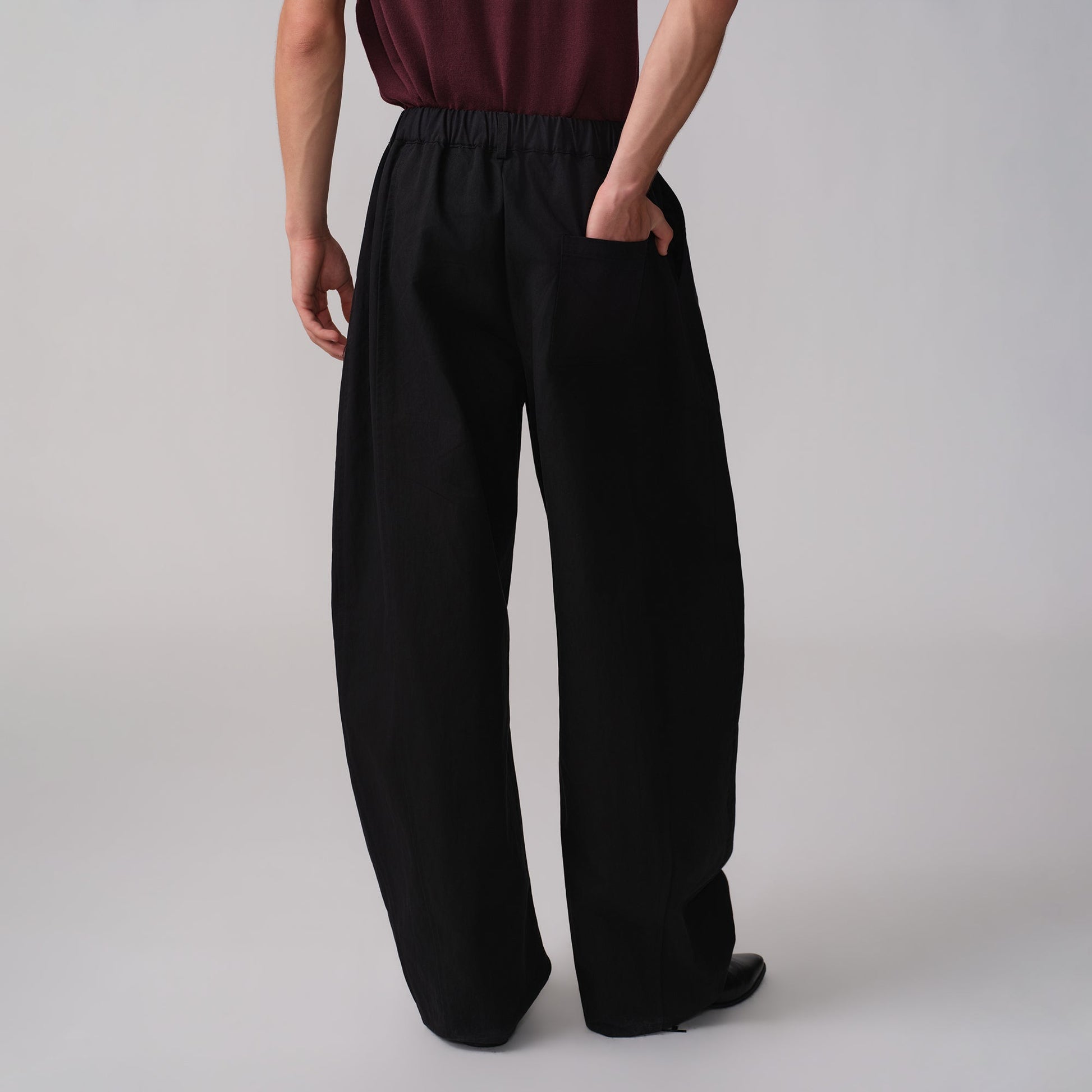 OPICLOTH Pleated Curved Wide-Leg Trousers-Pants-XS / 25“-38"-Free Shipping Leatheretro
