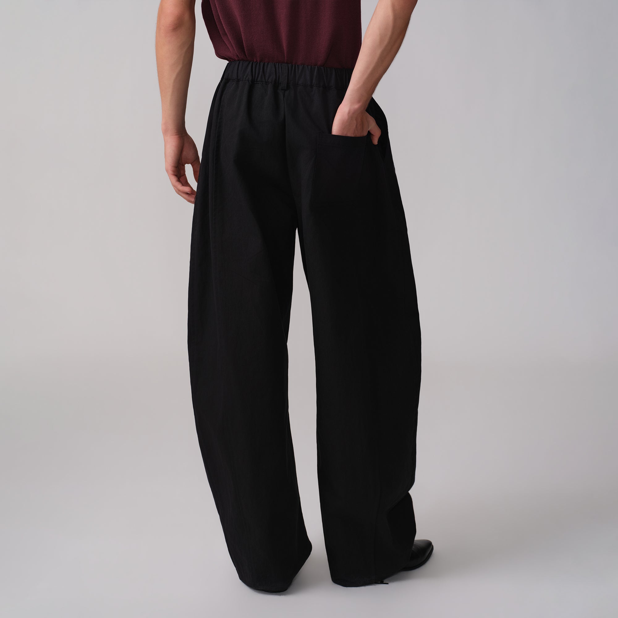 OPICLOTH Pleated Curved Wide-Leg Trousers-Pants-XS / 25“-38"-Free Shipping Leatheretro