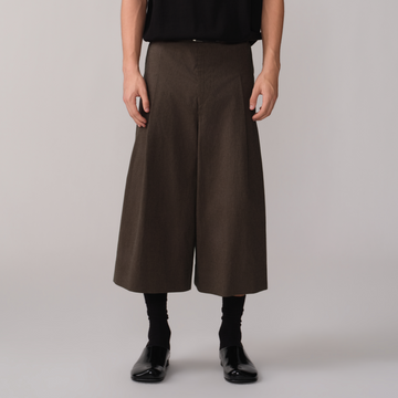 OPICLOTH Retro Houndstooth Pleated Culotte Shorts-Shorts-XS-Free Shipping Leatheretro