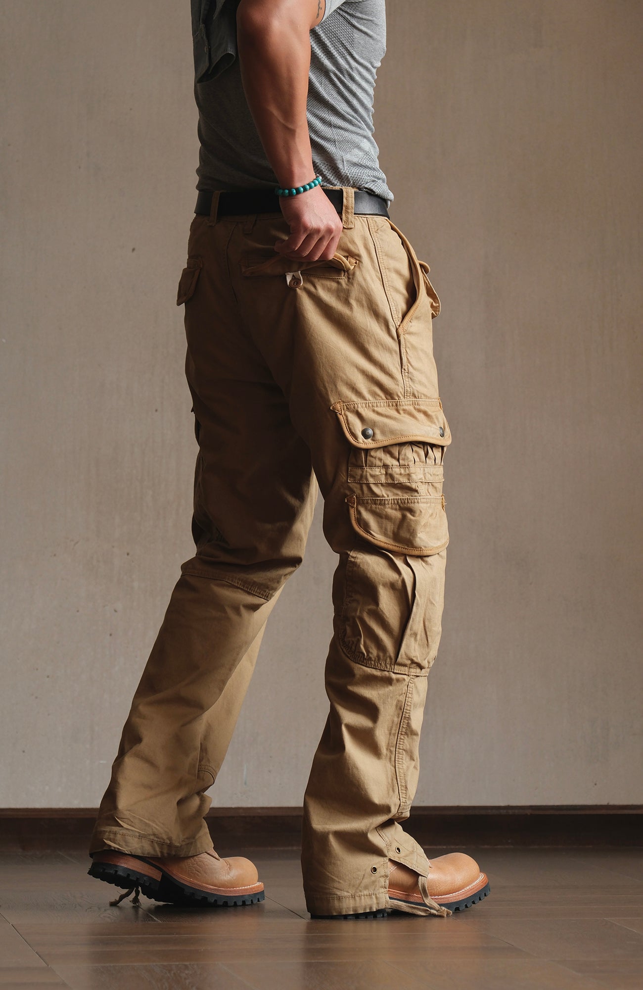 NEIGBORL Multi-Pocket Straight Cargo Pants-Pants-S (Preorder)-Free Shipping Leatheretro