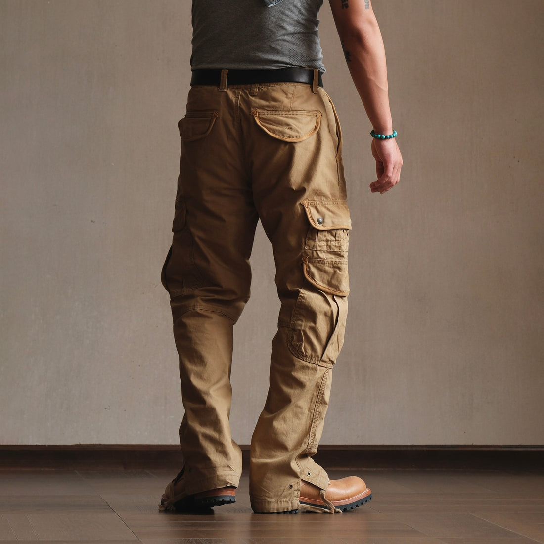 NEIGBORL Multi-Pocket Straight Cargo Pants-Pants-S (Preorder)-Free Shipping Leatheretro