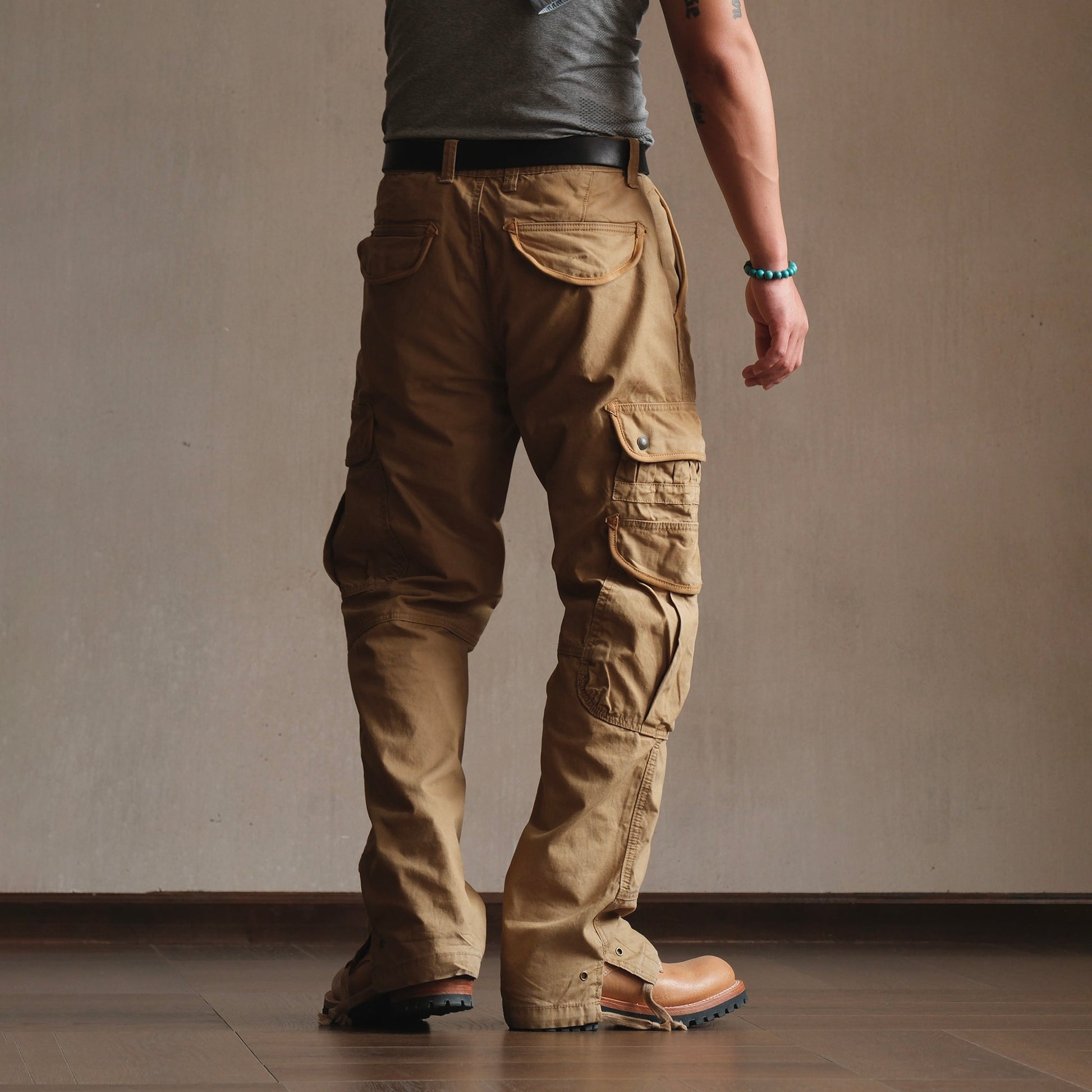 NEIGBORL Multi-Pocket Straight Cargo Pants-Pants-S (Preorder)-Free Shipping Leatheretro