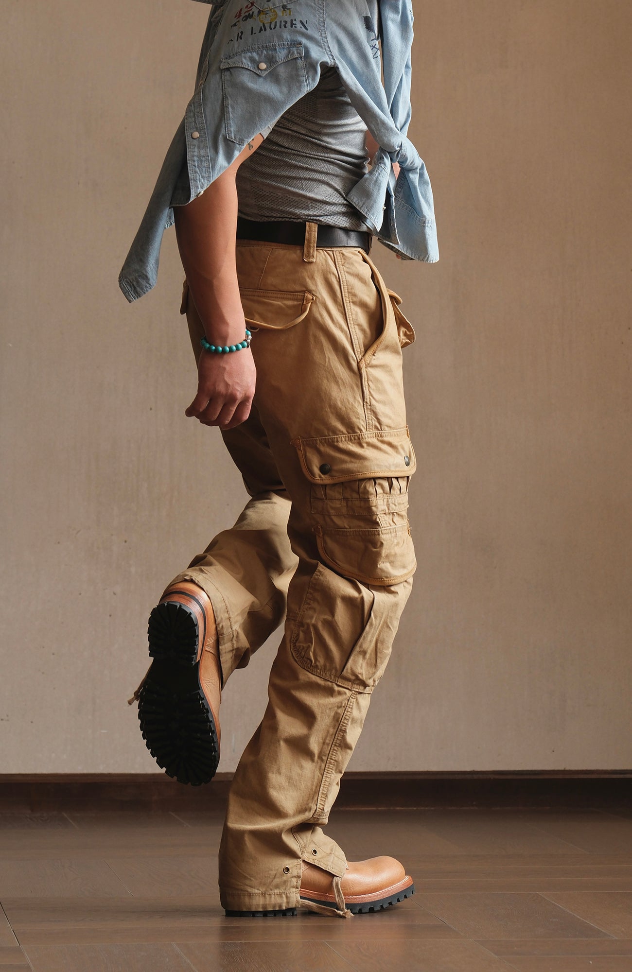 NEIGBORL Multi-Pocket Straight Cargo Pants-Pants-S (Preorder)-Free Shipping Leatheretro