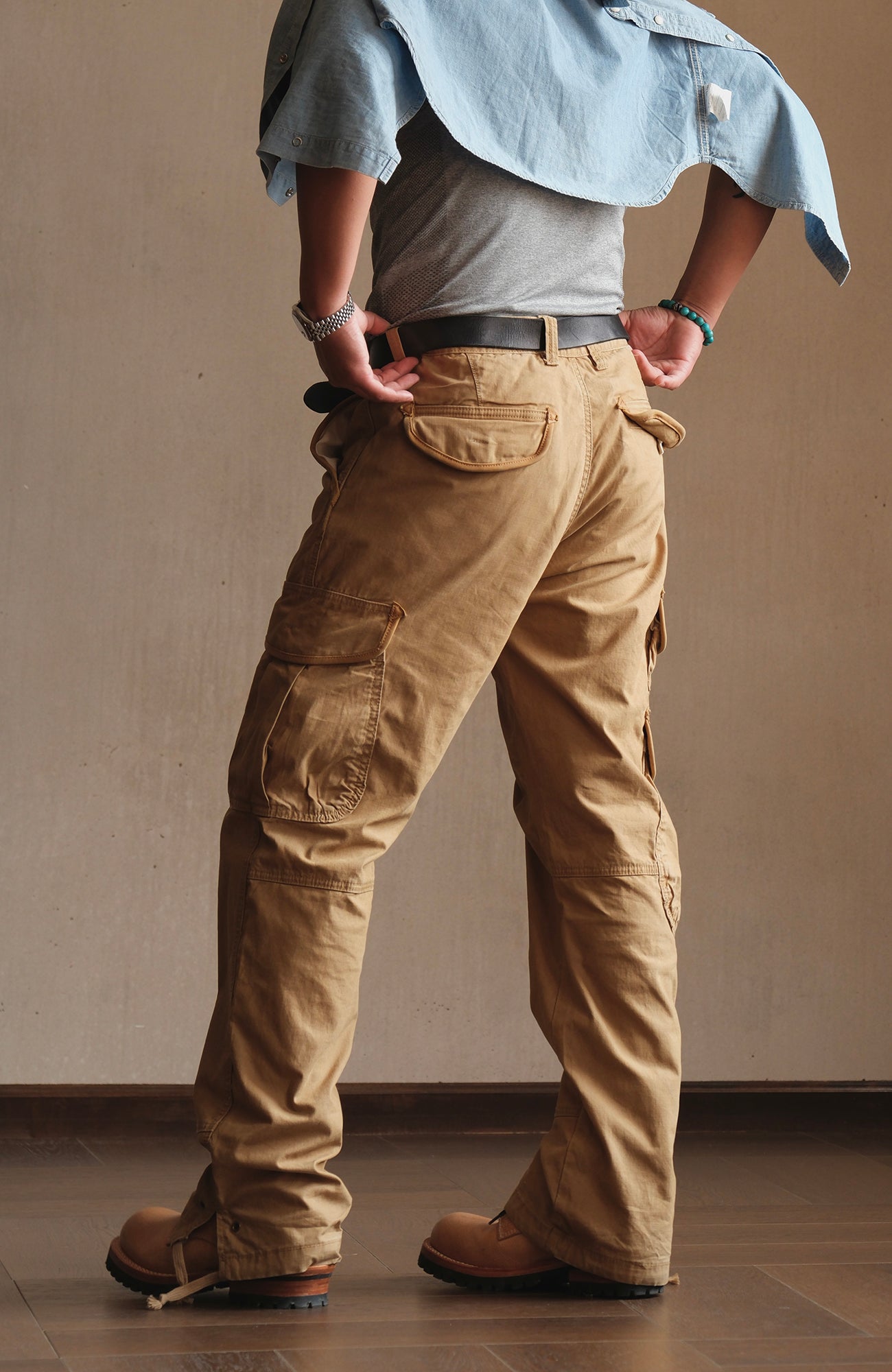 NEIGBORL Multi-Pocket Straight Cargo Pants-Pants-S (Preorder)-Free Shipping Leatheretro
