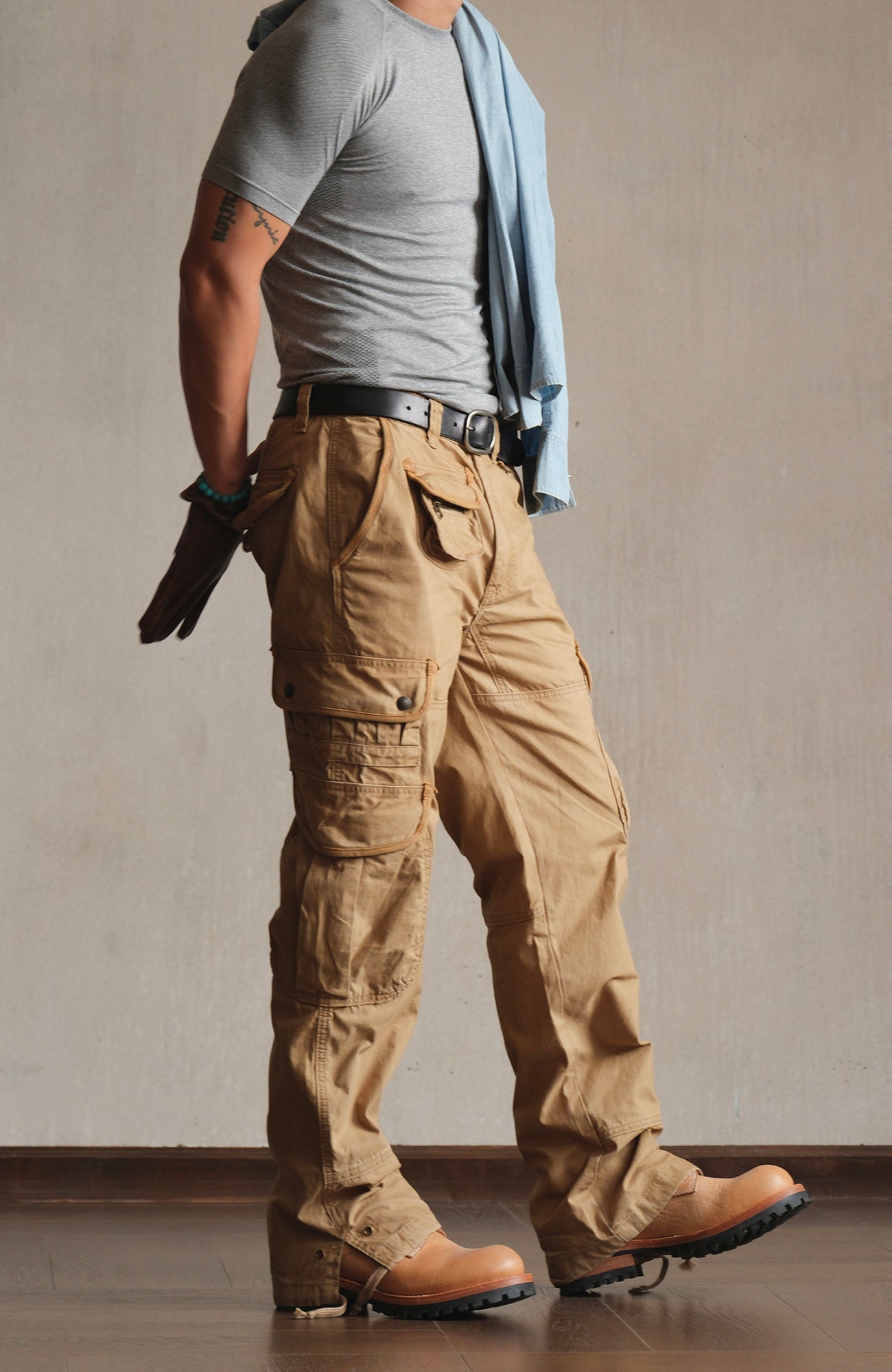 NEIGBORL Multi-Pocket Straight Cargo Pants-Pants-S (Preorder)-Free Shipping Leatheretro