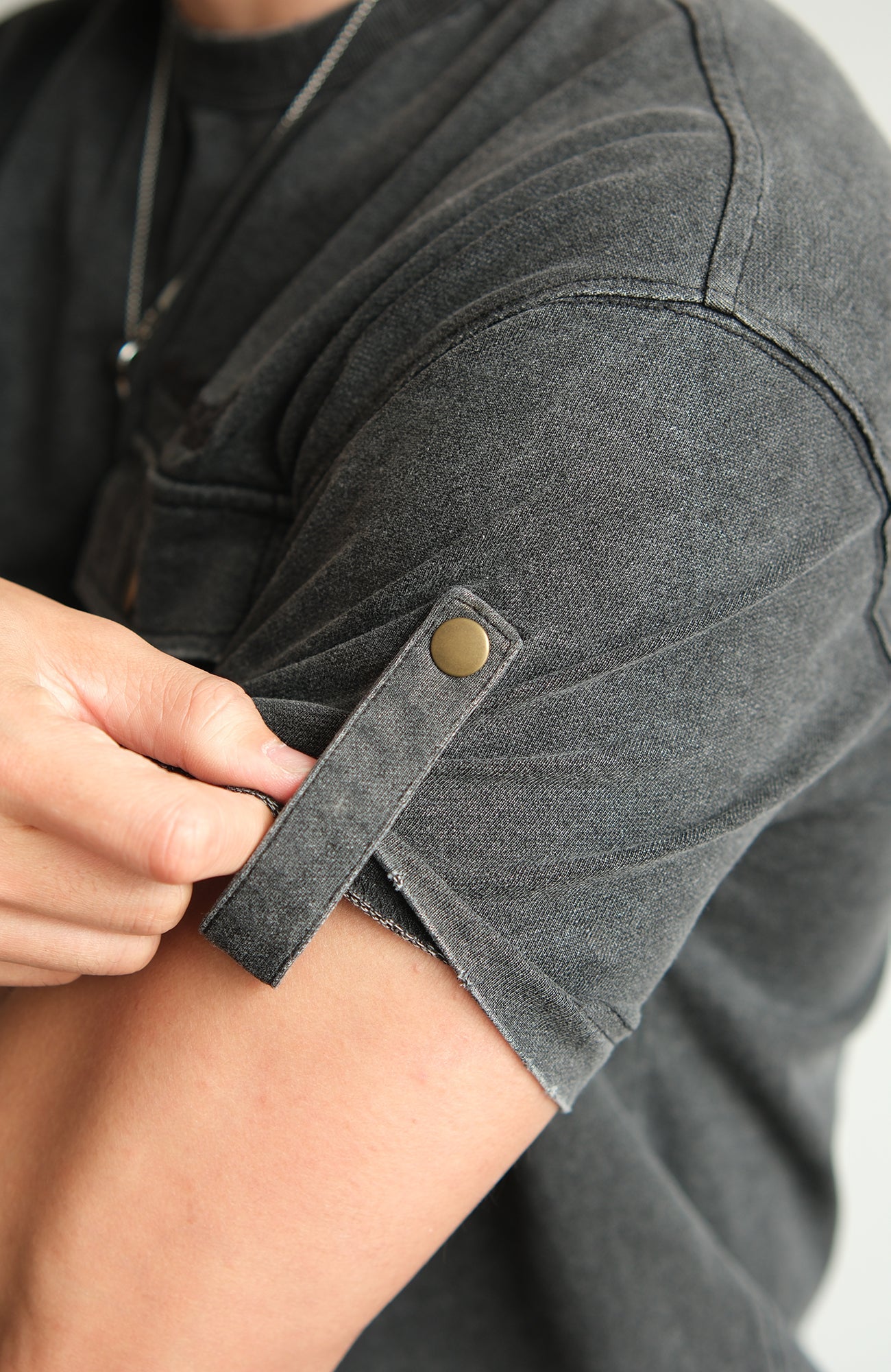 NEIGBORL Retro Washed Embroidered Pocket Tee-T Shirt-S (Preorder)-Black-Free Shipping Leatheretro