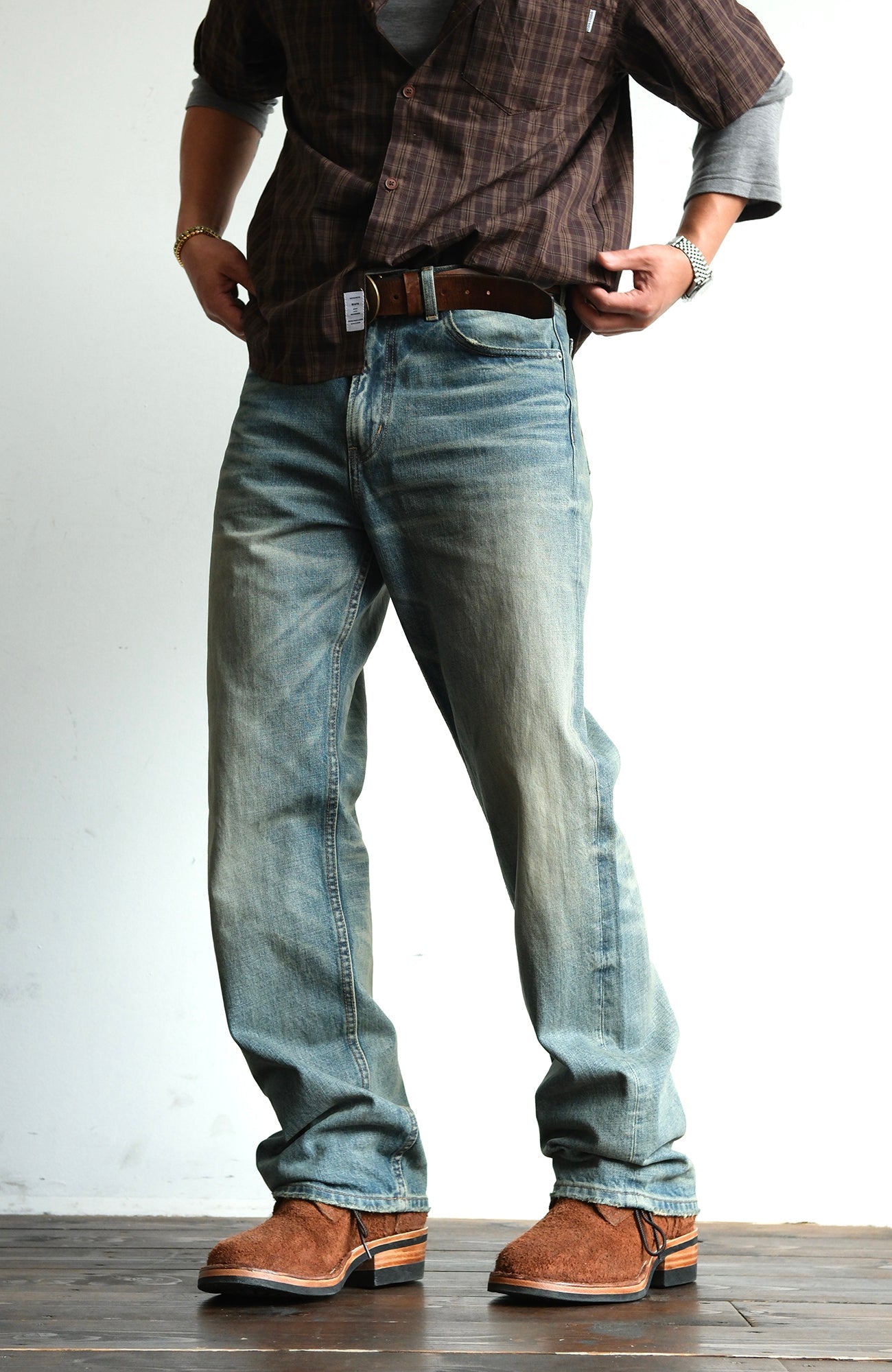 NEIGBORL Heavyweight Straight-Leg Jeans-Jeans-S (Preorder)-Free Shipping Leatheretro