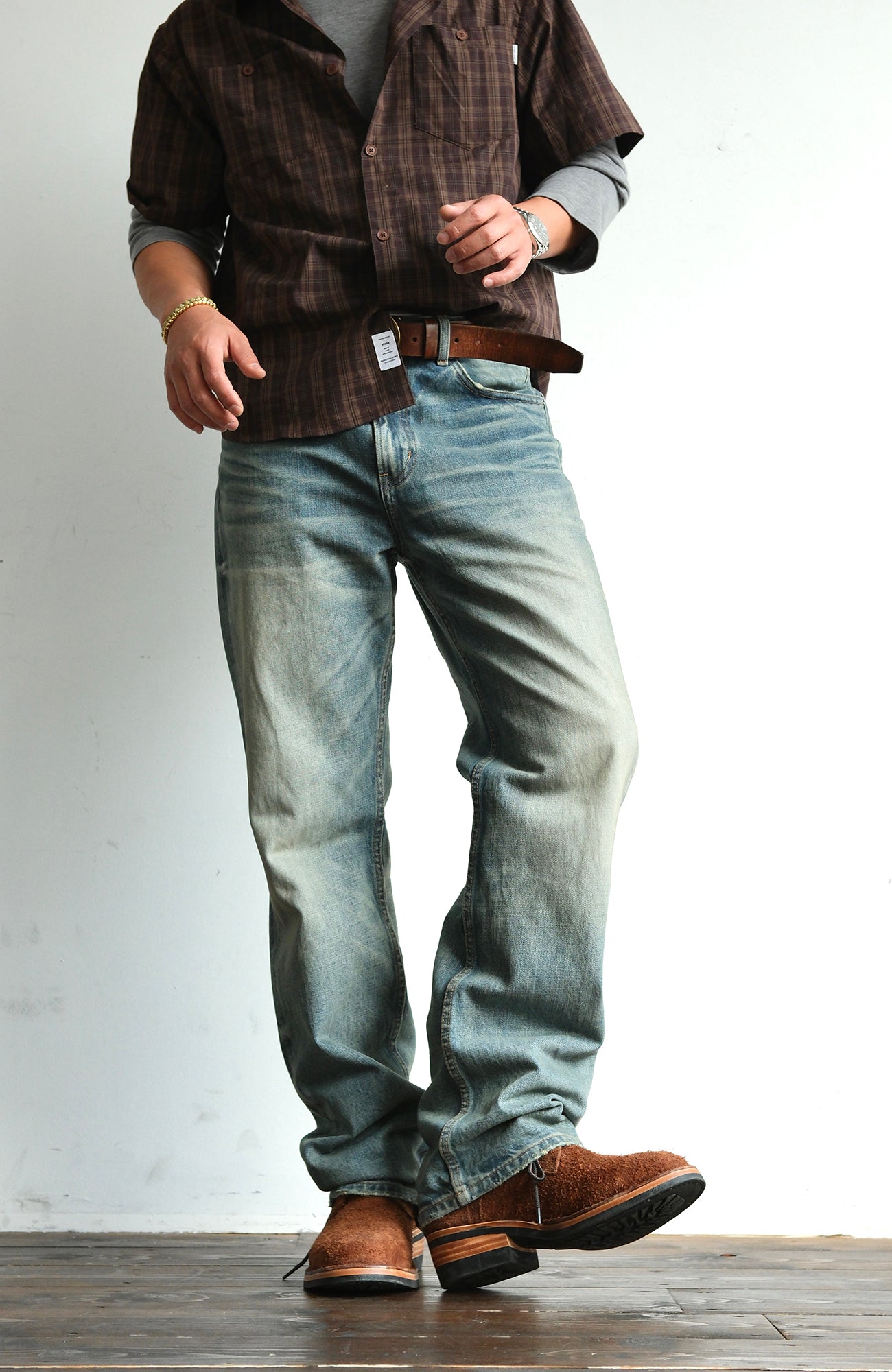 NEIGBORL Heavyweight Straight-Leg Jeans-Jeans-S (Preorder)-Free Shipping Leatheretro