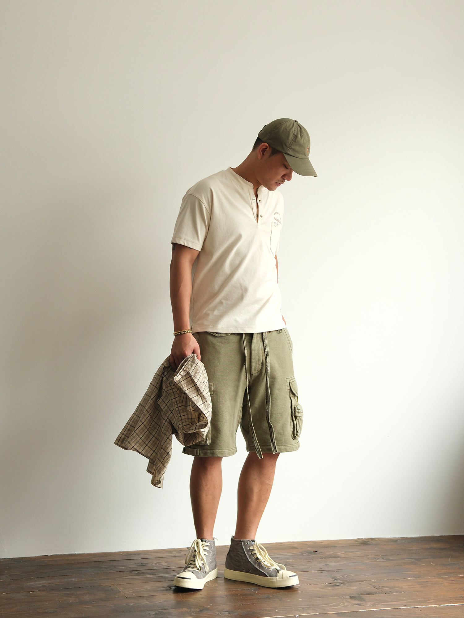 NEIGBORL Utility Multi-Pocket Drawstring Sweat Shorts-Shorts-S-Free Shipping Leatheretro