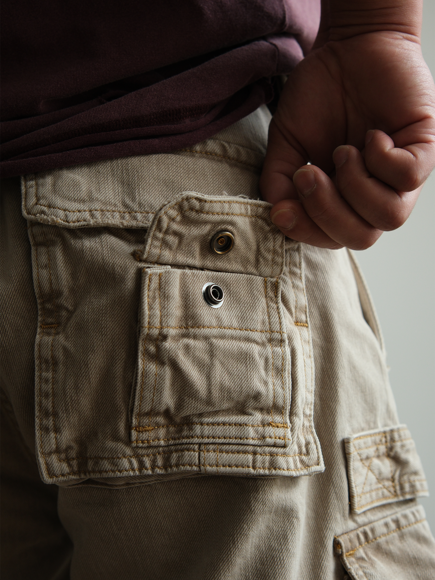 NEIGBORL Washed Distressed Multi-Pocket Cargo Shorts-Shorts-S / 31"-Free Shipping Leatheretro