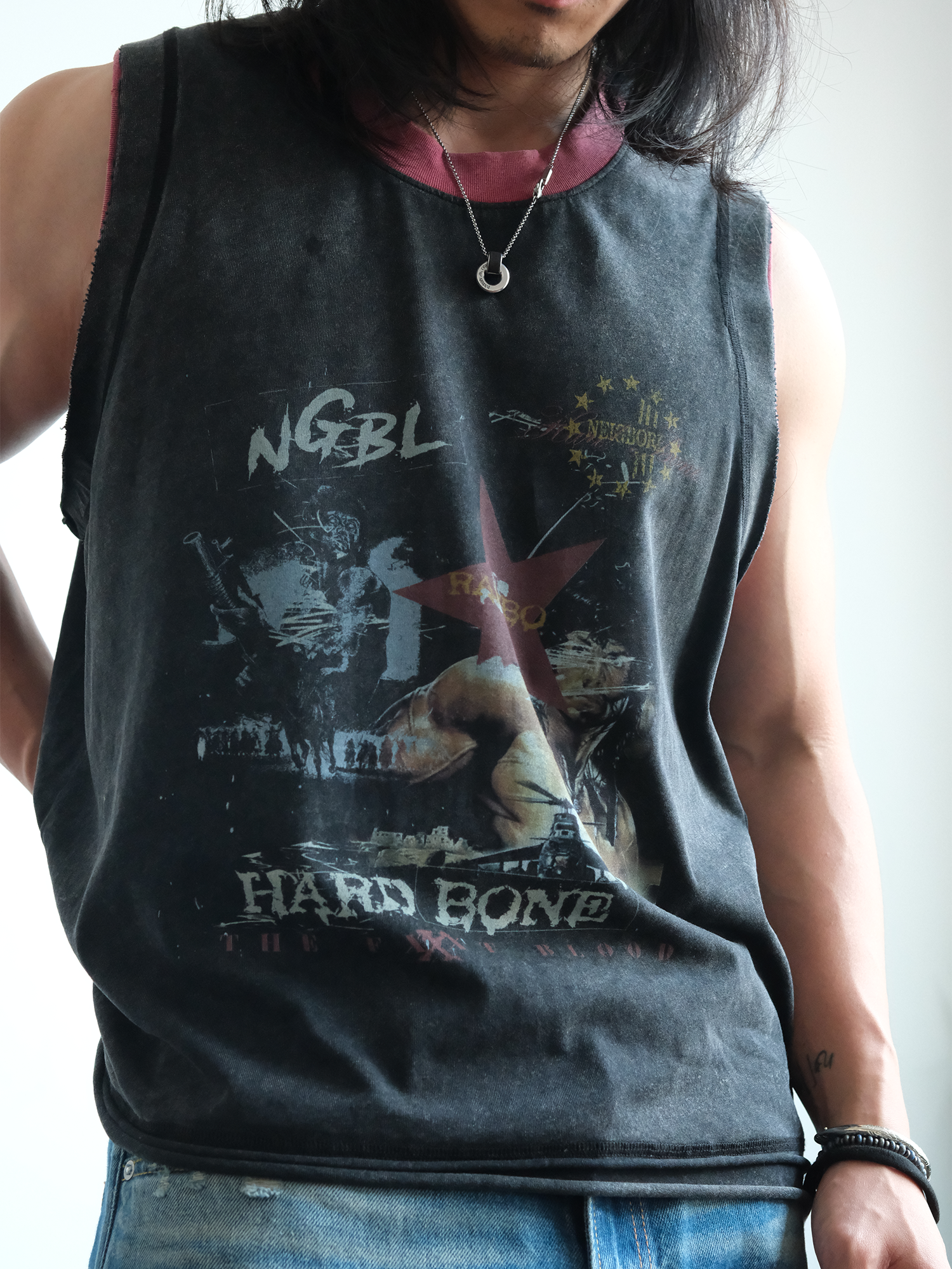 NEIGBORL Retro Washed Graphic Tank Top-Tank Top-M (Preorder)-Free Shipping Leatheretro