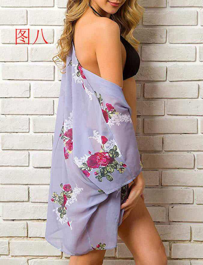 Summer Casual Chiffon Holiday Sun Proof Cover Ups-Swimwear-I-S-Free Shipping Leatheretro