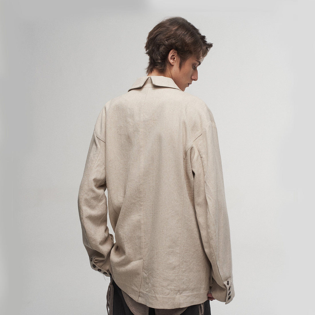 ILNya Nieternite Nifutur Ink Portrait Cotton-Linen Jacket-Jacket-S (0) (Preorder)-Free Shipping Leatheretro