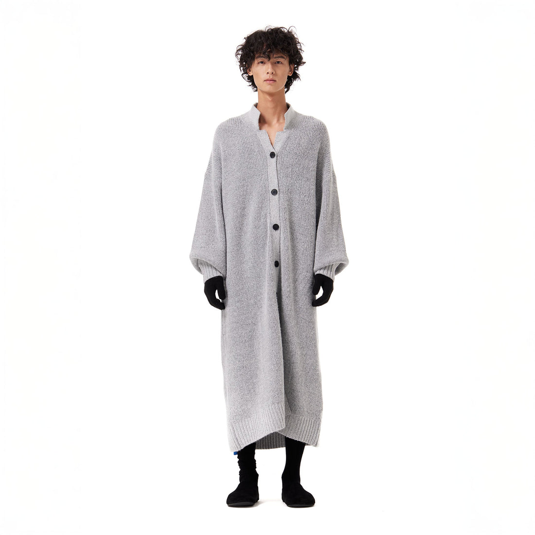 OUYANG WENJUN Oversized Knit Duster Cardigan-Jacket-M-Free Shipping Leatheretro