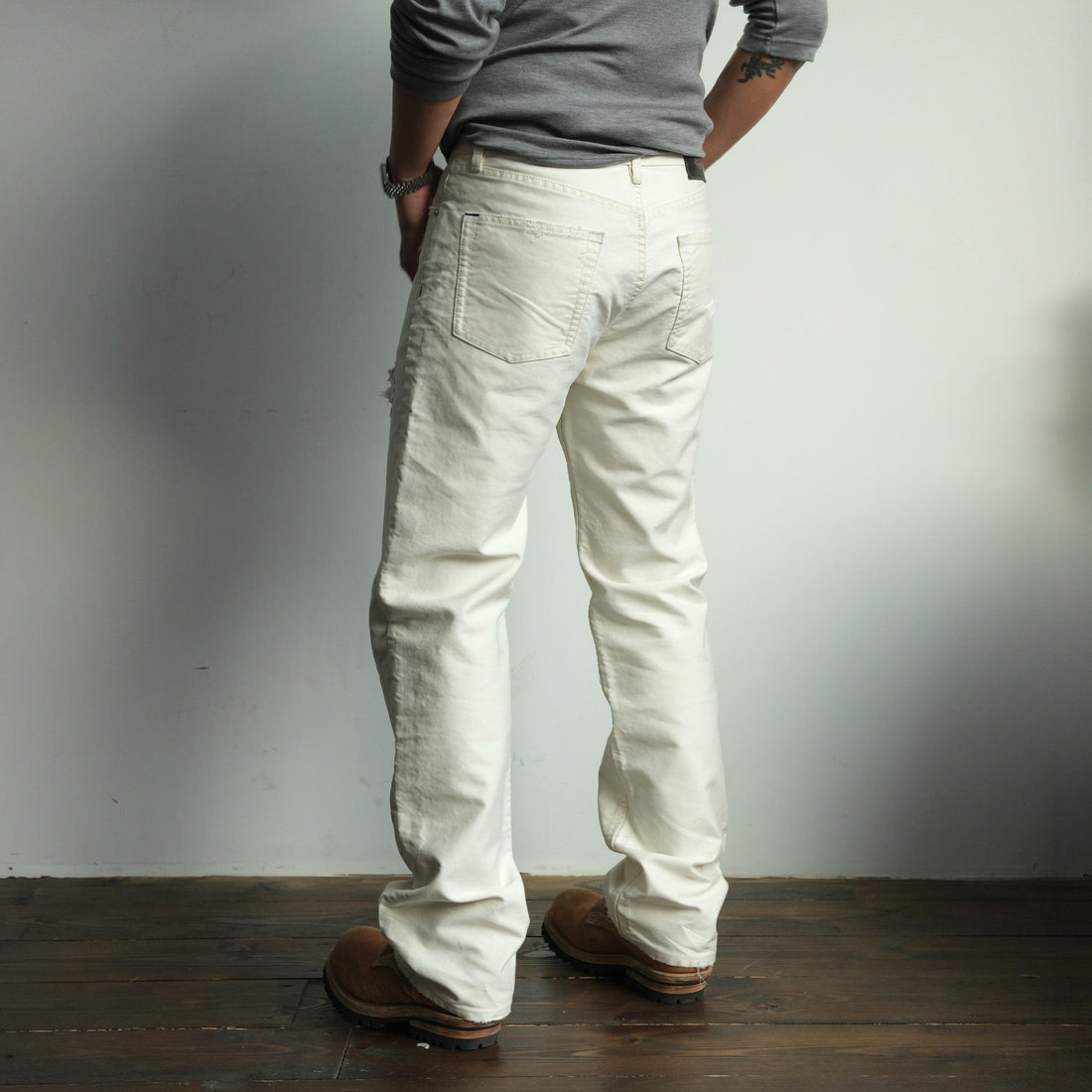 NEIGBORL Distressed Washed Patchwork Pants-Pants-S-Free Shipping Leatheretro