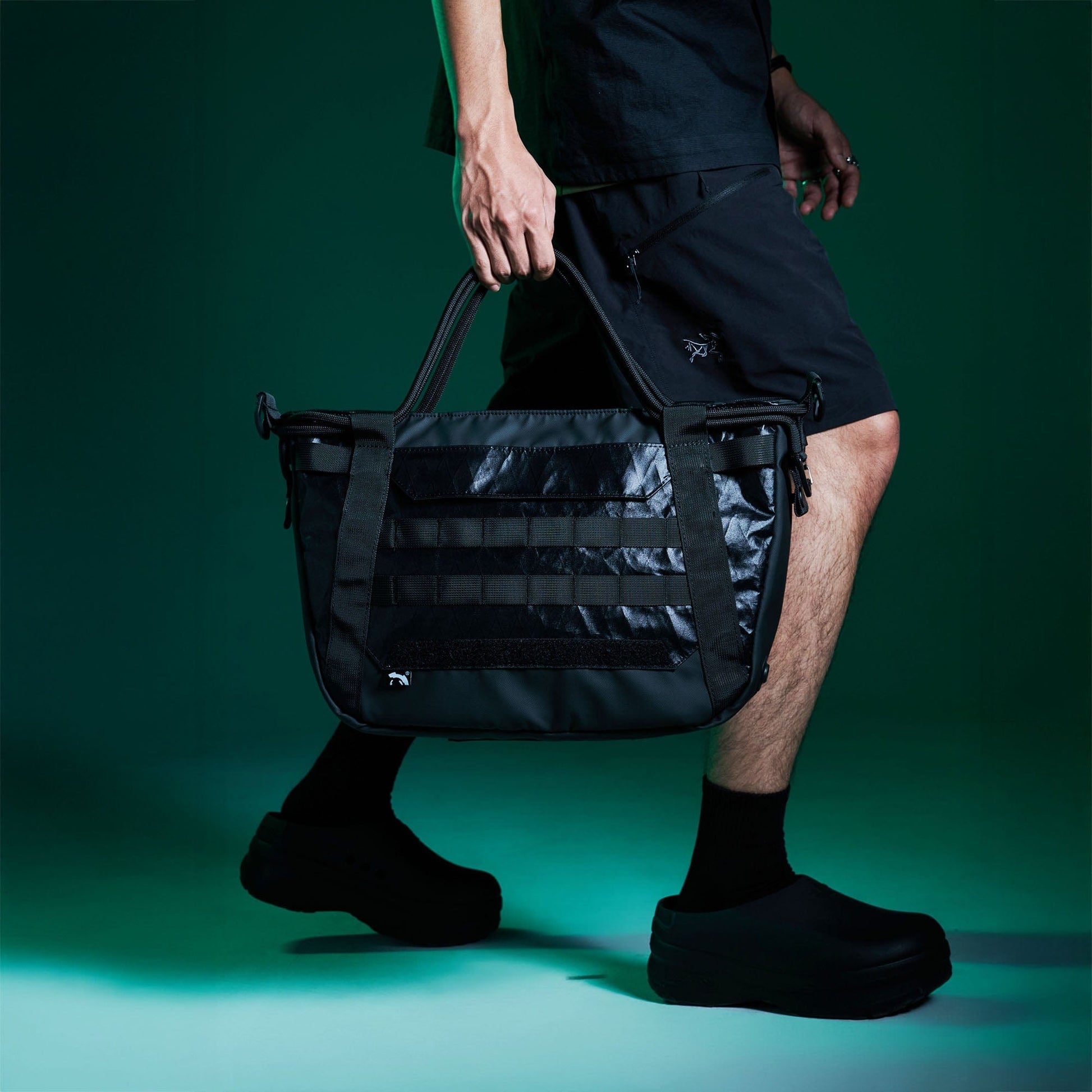 OVERCLOCK ROAM Modular Tactical Tote Bag-Bag-Waxed Black-Free Shipping Leatheretro