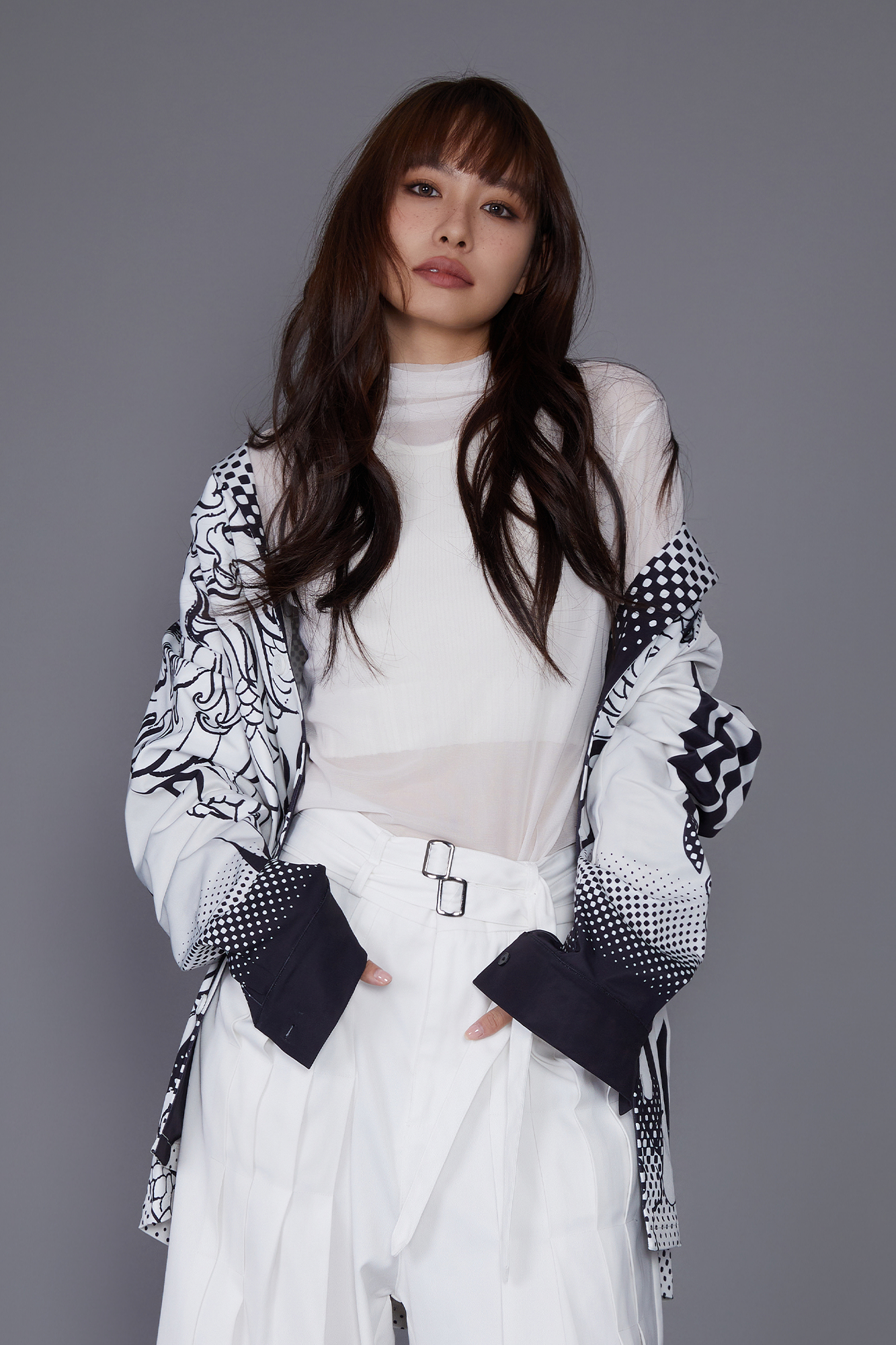 MASH UP ASIA Dragon Flame Graphic Oversized Blazer-Jacket-M-Free Shipping Leatheretro