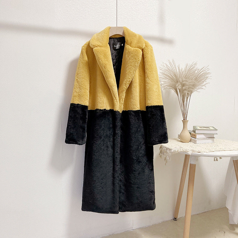 Fashion Winter Faux Fur Plus sizes Long Coats for Women-Outerwear-D-S-Free Shipping Leatheretro