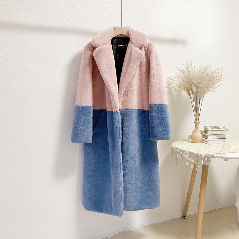 Fashion Winter Faux Fur Plus sizes Long Coats for Women-Outerwear-G-S-Free Shipping Leatheretro