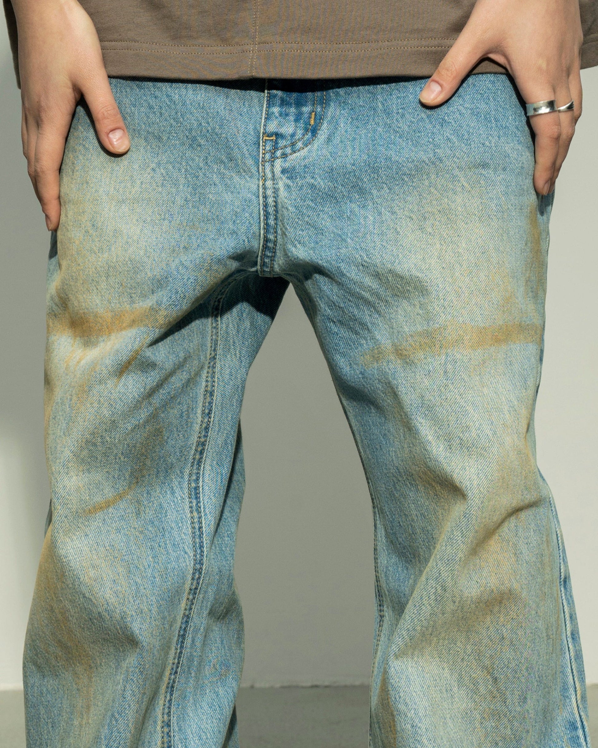 MAKEMORE Modern Vintage Washed Jeans-Jeans-S-Free Shipping Leatheretro