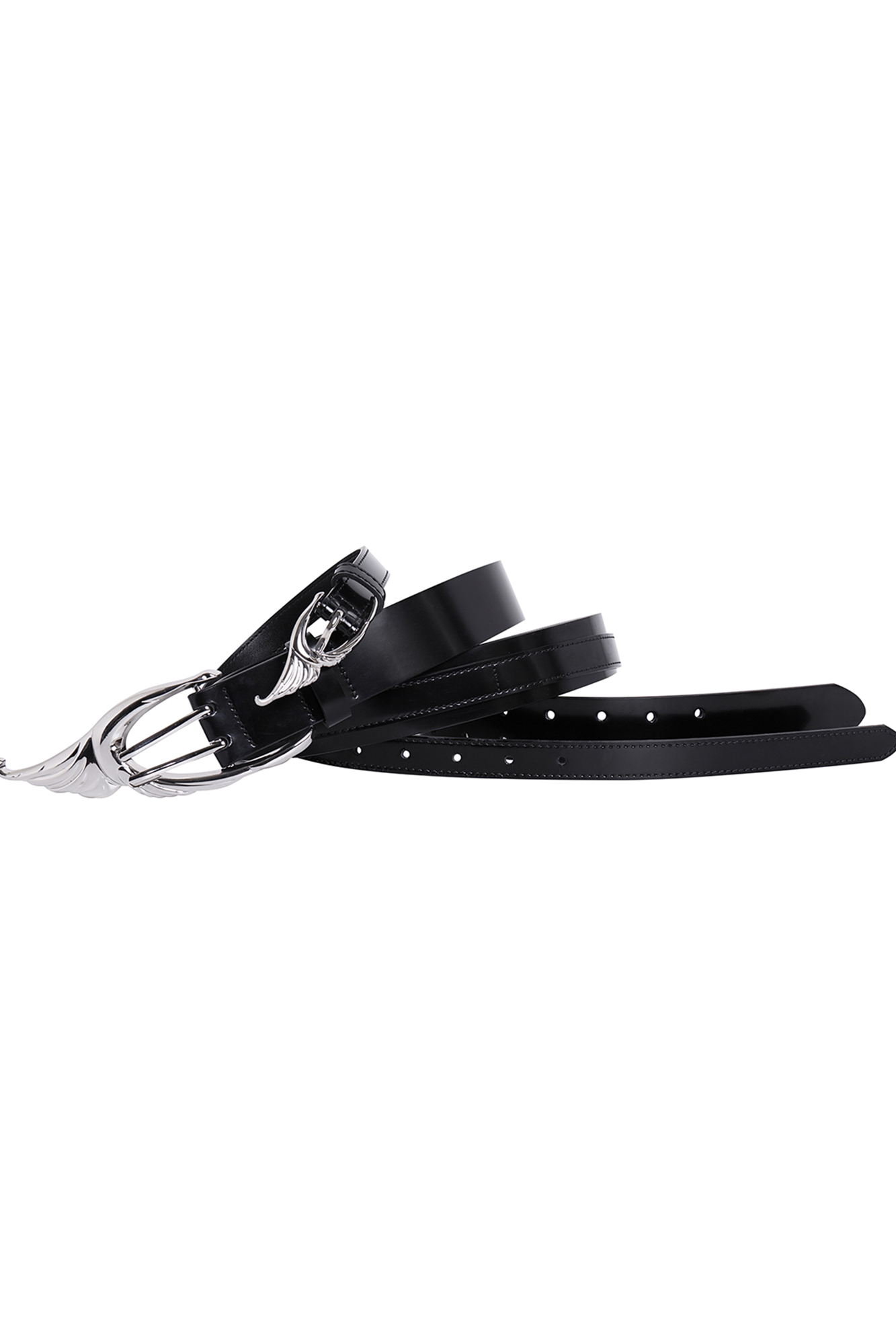 WHISTLEHUNTER Double-Layer Gloss Leather Belt-Accessories-One Size (Preorder)-Free Shipping Leatheretro