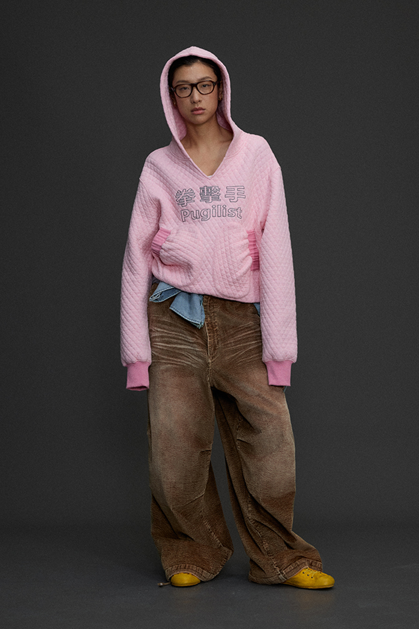 NIANJIUYIKOUER Washed Distressed Corduroy Wide-Leg Pants-Pants-XS-Free Shipping Leatheretro