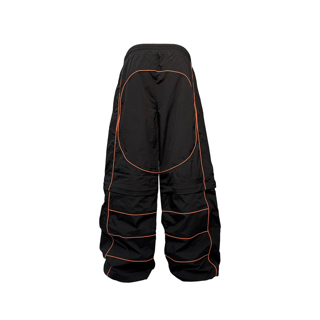 PCCVISION Contrast-Stitch Detachable Paneled Wide-Leg Pants-Pants-S-Free Shipping Leatheretro