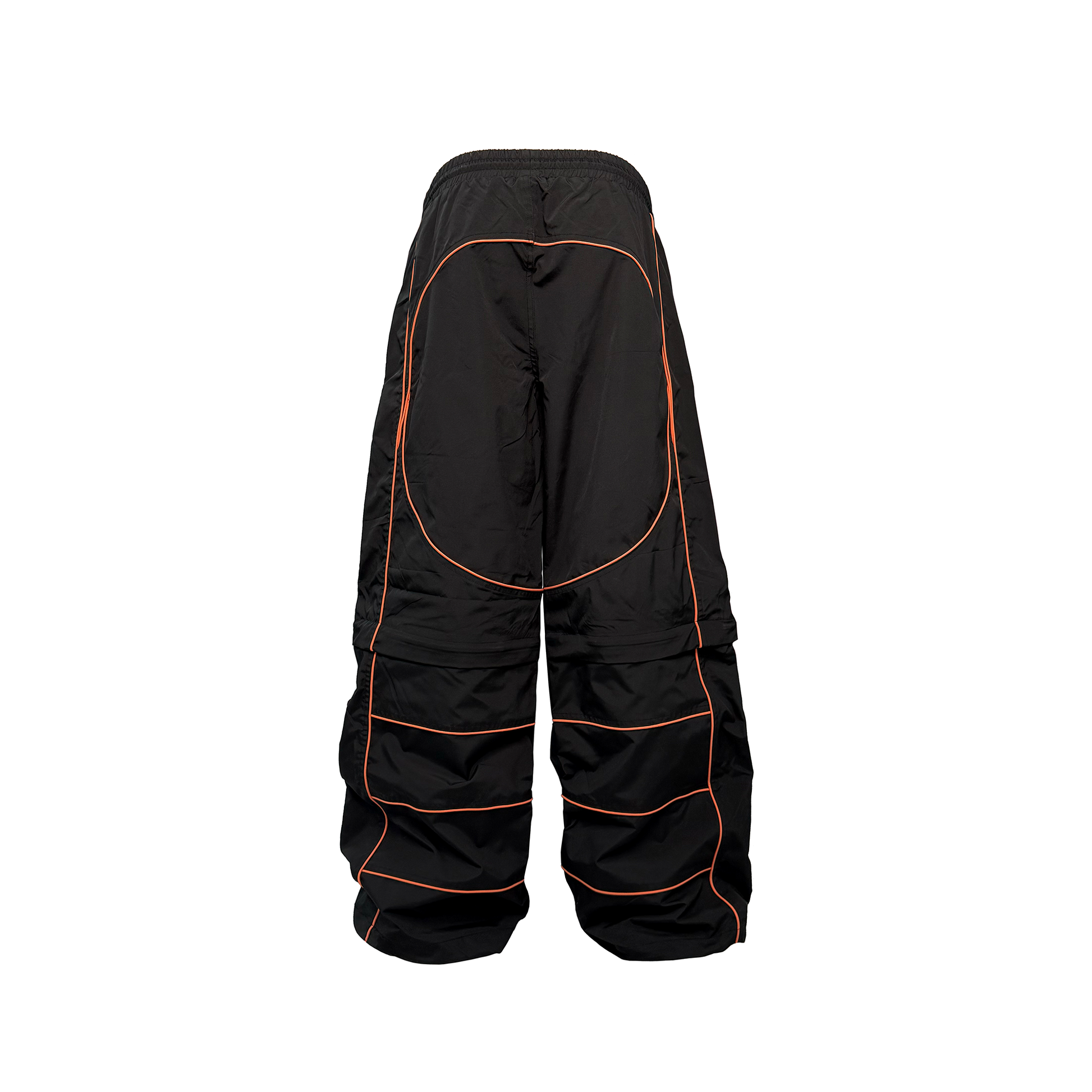 PCCVISION Contrast-Stitch Detachable Paneled Wide-Leg Pants-Pants-S-Free Shipping Leatheretro