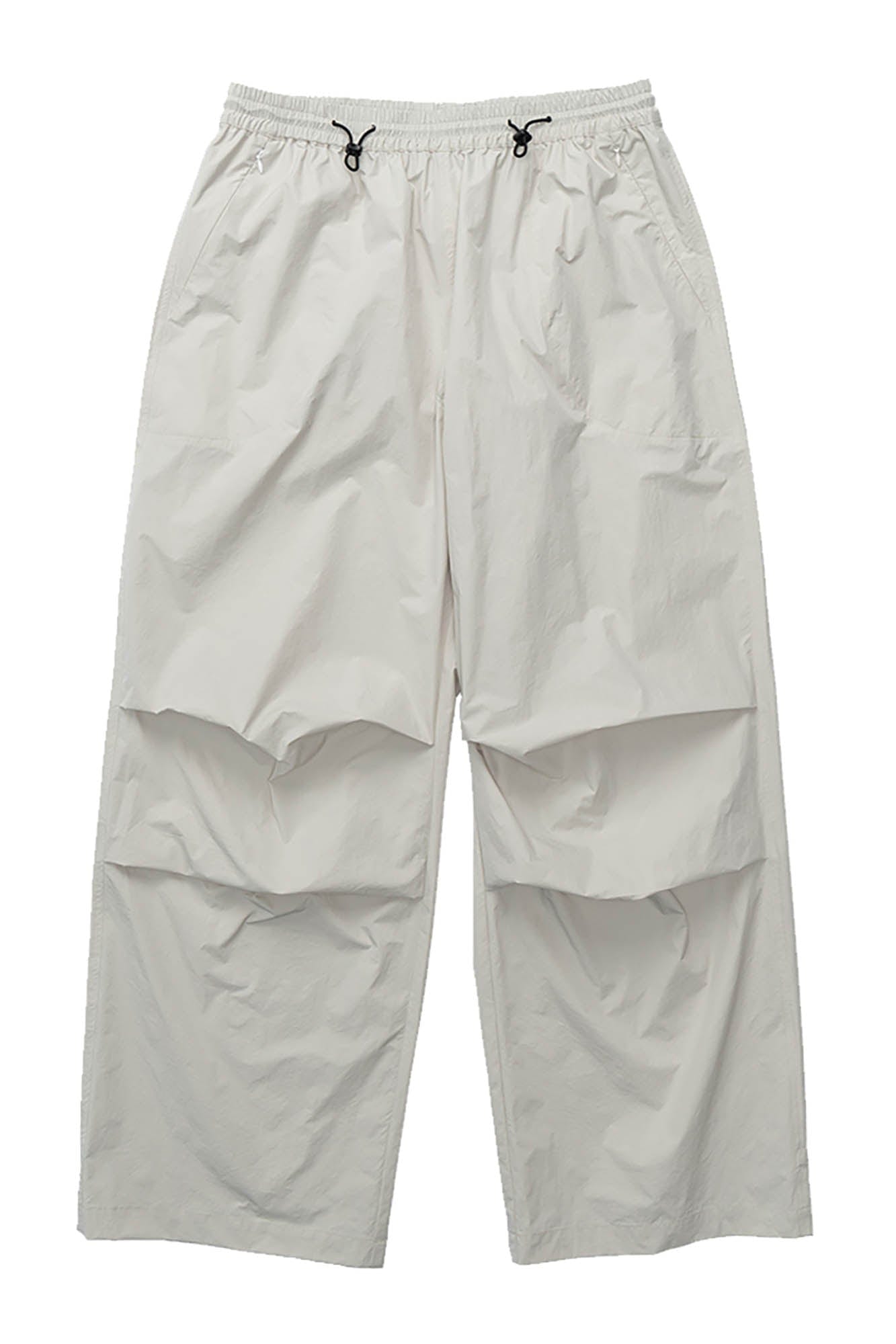 BANANA CLUB Quick-Dry Drawstring Crinkled Parachute Pants-Pants-S-White-Free Shipping Leatheretro