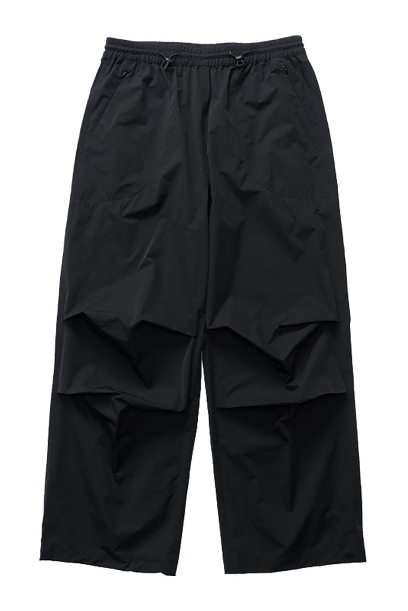 BANANA CLUB Quick-Dry Drawstring Crinkled Parachute Pants-Pants-S-White-Free Shipping Leatheretro
