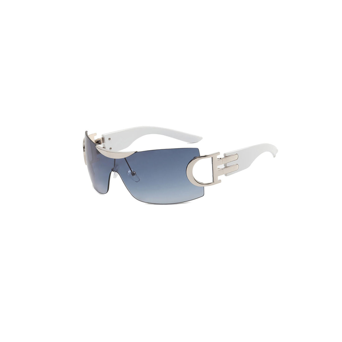 DAMAGE ASIA Shield Wrap Sunglasses-Sunglasses-One Size-Gray-Free Shipping Leatheretro
