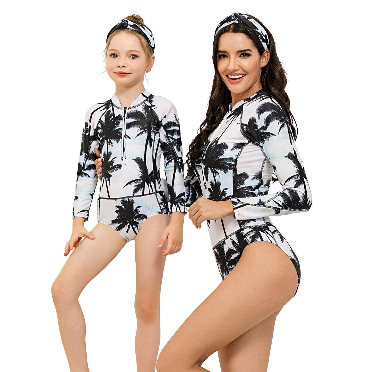 Parent and Child One-piece Surfsuit Diving Suit-Kids with Band-S-Free Shipping Leatheretro