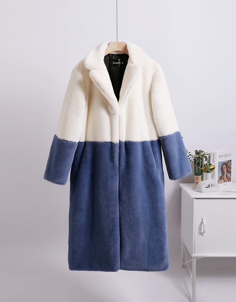 Fashion Winter Faux Fur Plus sizes Long Coats for Women-Outerwear-A-S-Free Shipping Leatheretro