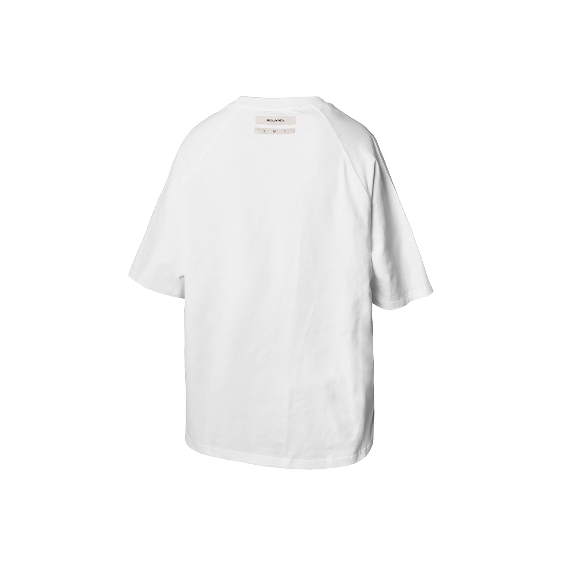 RELABEL Raglan Mid-Sleeve Oversized Tee-T Shirt-XS-Black-Free Shipping Leatheretro